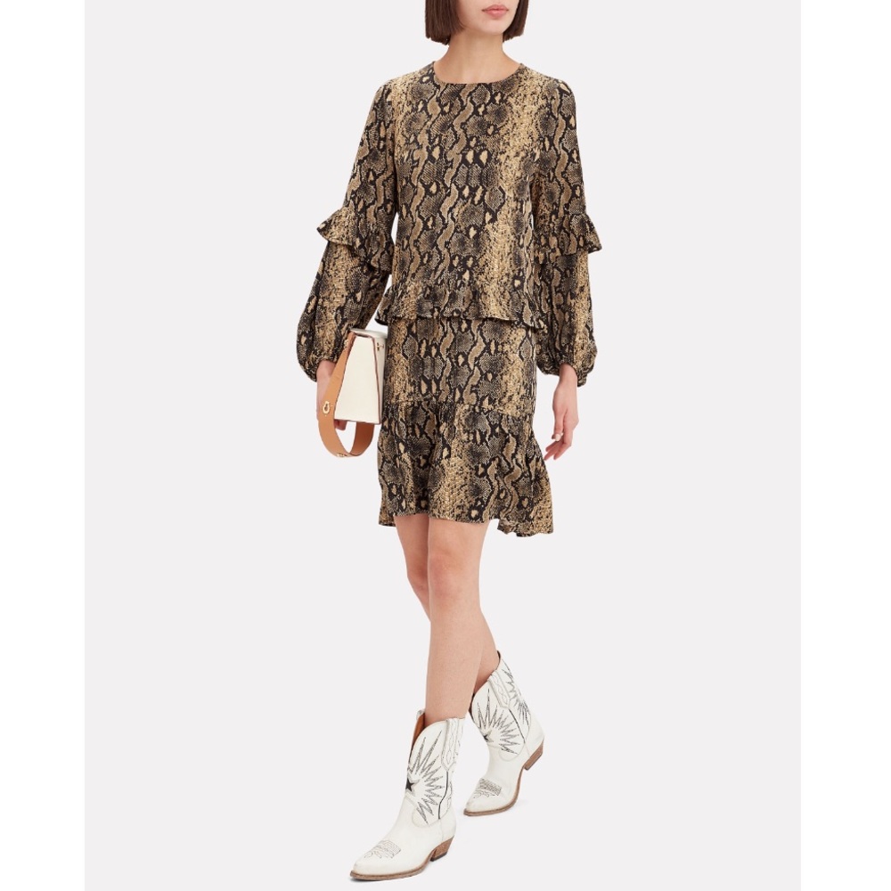 MUNTHE Snake Printed Alberta Dress